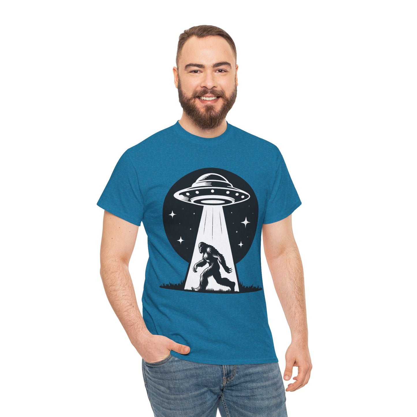 Bigfoot UFO Unisex Tee Graphic Design T-Shirt, GraphicTees, png, sublimation