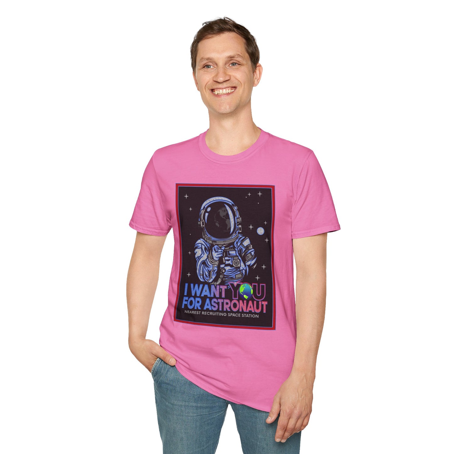 Astronaut Recruitment T-Shirt, Space Lover Gift, Unisex Tee, Science Fiction Apparel, Graphic Shirt, Outer Space Fashion, Graphic design