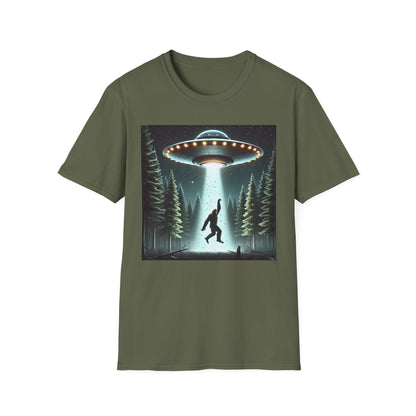 Funny UFO Abduction Unisex T-Shirt, Alien Theme Tee, Gift for Sci-Fi Lovers, Cool Graphic Shirt, Quirky Apparel, Unique Vintage Style